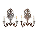 Pair of French Iron Wall Sconces (L-DRMZ)