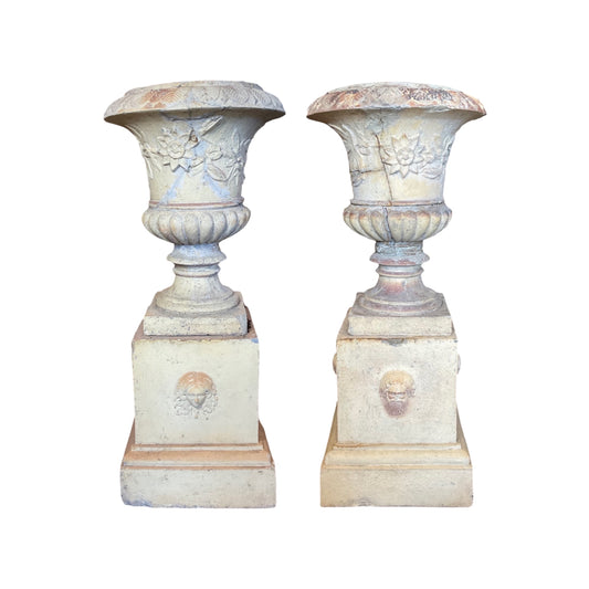 Pair of French Terracotta Planters