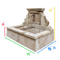 Antique French Limestone Wall Fountain (F-TFGF)