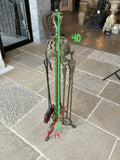 Antique French Bronze Fireplace Toolset (FA-UCAE)