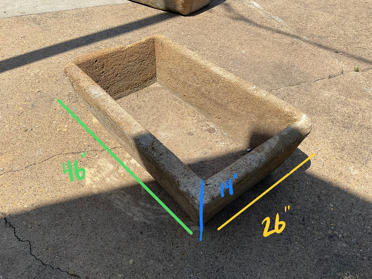 French Limestone Trough