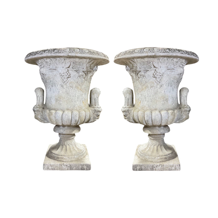 Pair of French Medici Composite Planters