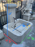 Contemporary French Limestone Wall Fountain (F-YECS)