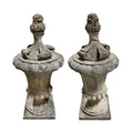 Pair of French Limestone Urns (GE-DF8S)