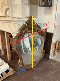 Antique French Oakwood Mirror (HD-XDQA)