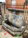 Contemporary French Limestone Bacchus Wall Fountain (FO112)