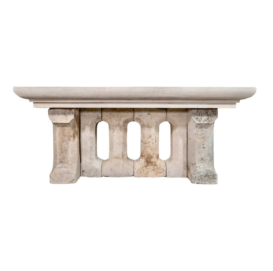 Contemporary French Limestone Garden Table (TA-MLQW)