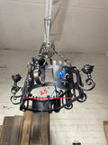 French Iron Fleur De Lis Chandelier (L-NTZL)