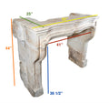 Antique Italian Limestone Mantel (M-KRC1)