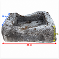 Antique French Limestone Trough | Small Garden Planter (T-04)