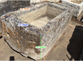 Antique French Stone Trough | Weathered Garden Basin (T-15)
