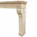 Antique French Limestone Mantel (M-YLKS)