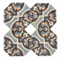Antique French Octagonal Floral Mosaic Cement Tile (ET-CZRH)