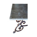 Antique Belgian Bluestone and Wrought Iron Table (TA-WGMN)
