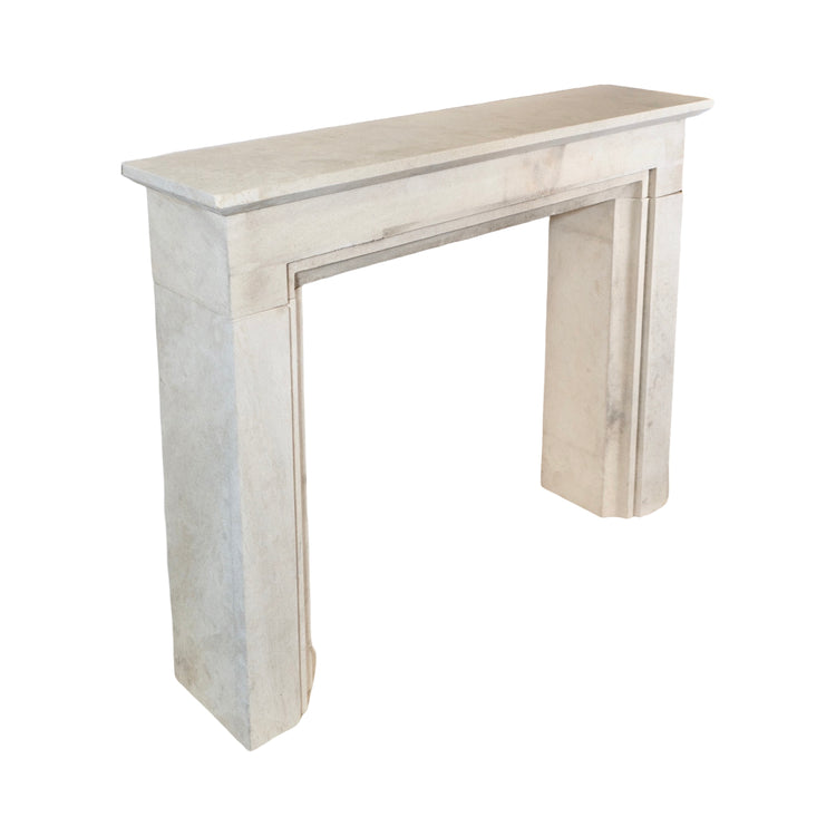 Contemporary French Limestone Mantel