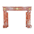 Antique French Languedoc Red Marble Mantel (MCH1007)