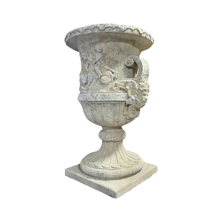 French Limestone Urn Planter