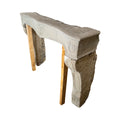 Antique French Limestone Mantel (M-WDVM)