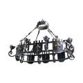 French Iron Fleur De Lis Chandelier (L-NTZL)