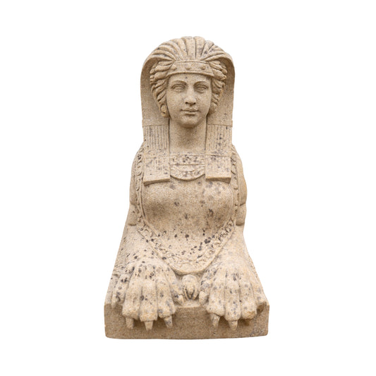 Pair of Antique French Limestone Recumbent Sphinxes (GE-HDLW)