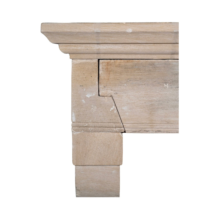 Antique French Limestone Mantel