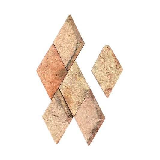 French Terracotta Diamond Tile