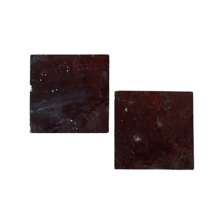 Moroccan Glazed Dark Maroon Terracotta Tile