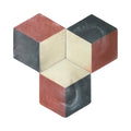 Reclaimed French Encaustic Hexagonal Geometric Concrete Tile (ET-UGXT)