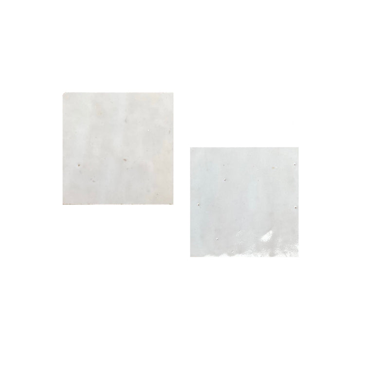 Moroccan Glazed Off-White Terracotta Tile