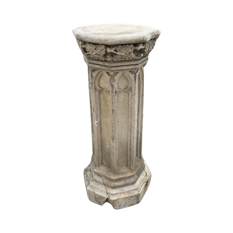 French Limestone Pillar