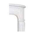 Antique French Carrara Marble Mantel (M-DZSN)