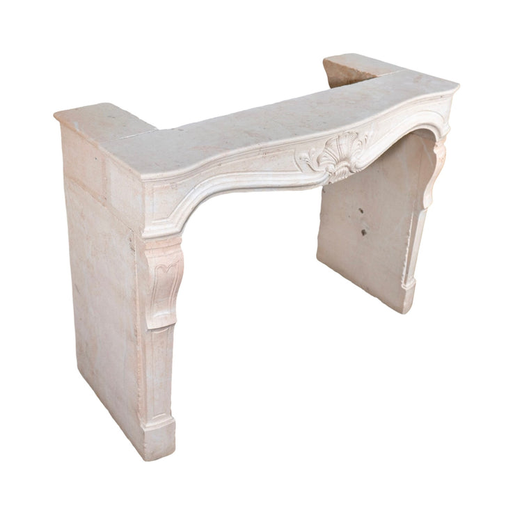 Contemporary French Travertine Mantel (LCH388)