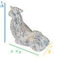 Contemporary French Reconstituted Stone Rooster Statue (GE-ERBW)