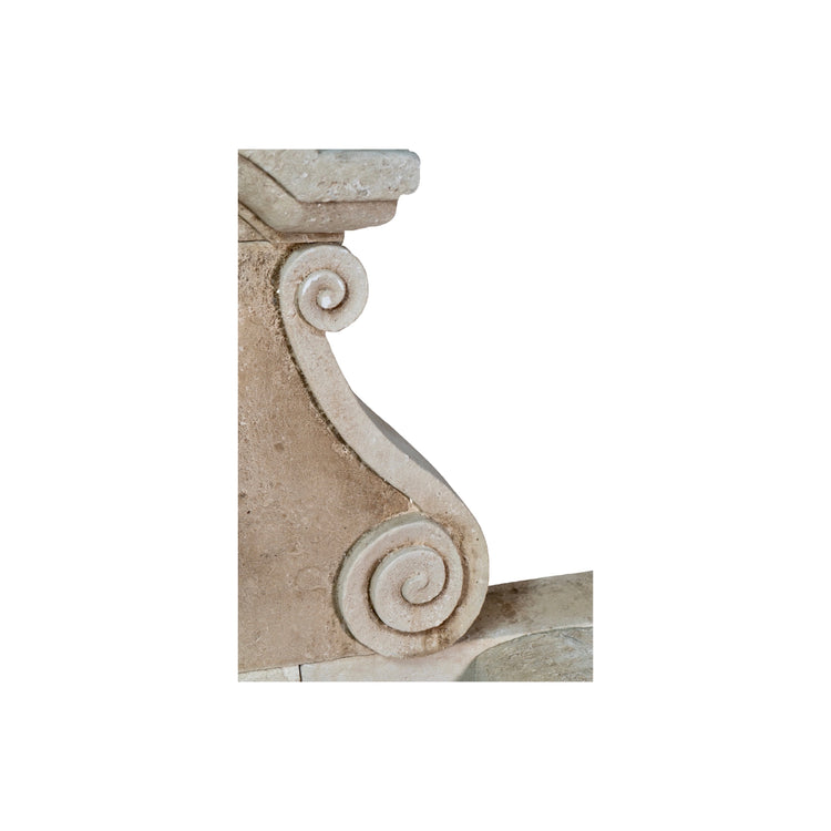 Contemporary French Limestone Wall Fountain