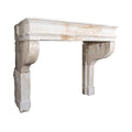 Antique French Limestone Mantel (ALCH636)