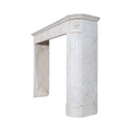 Antique French Carrara Marble Mantel (M-BECA)