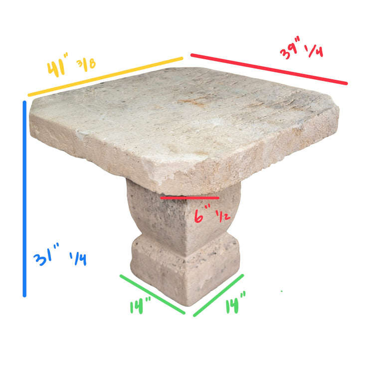 Contemporary French Limestone Table (GE-DWDW)