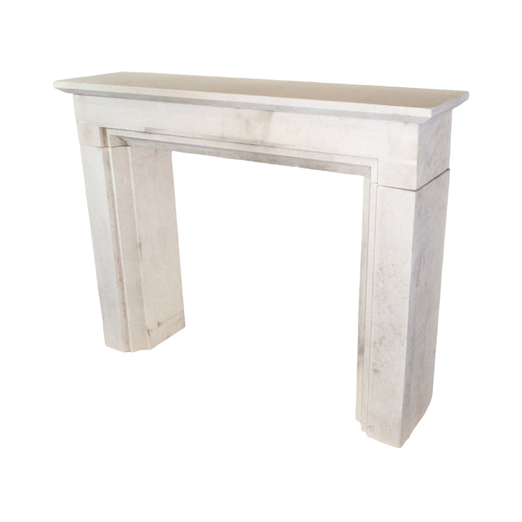 Contemporary French Limestone Mantel