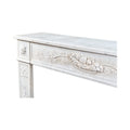 Antique French White Carrara Marble Mantel (MCH1086)