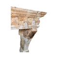 Antique French Limestone Mantel (M-WCFK)