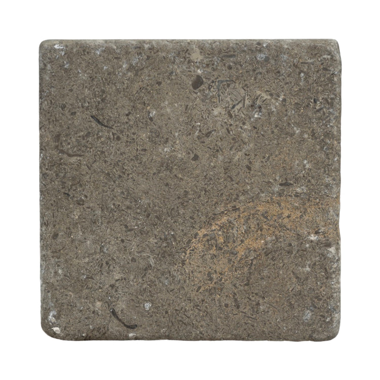 French Octagonal Limestone & Bluestone Cabochon Tile