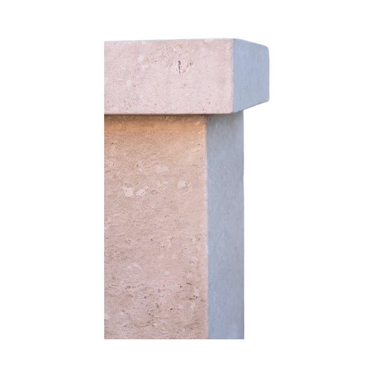 Contemporary French Limestone Geometric Wall Fountain (FM200)