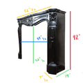 Antique French Noir de Mazy Marble Mantel (M-EFTW)