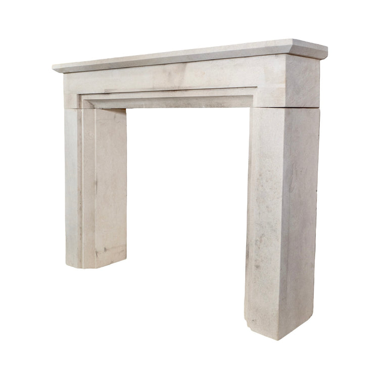 Contemporary French Limestone Mantel