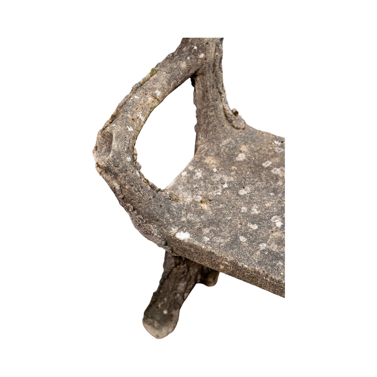 Antique French Faux Bois Bench (GE-WFCK)