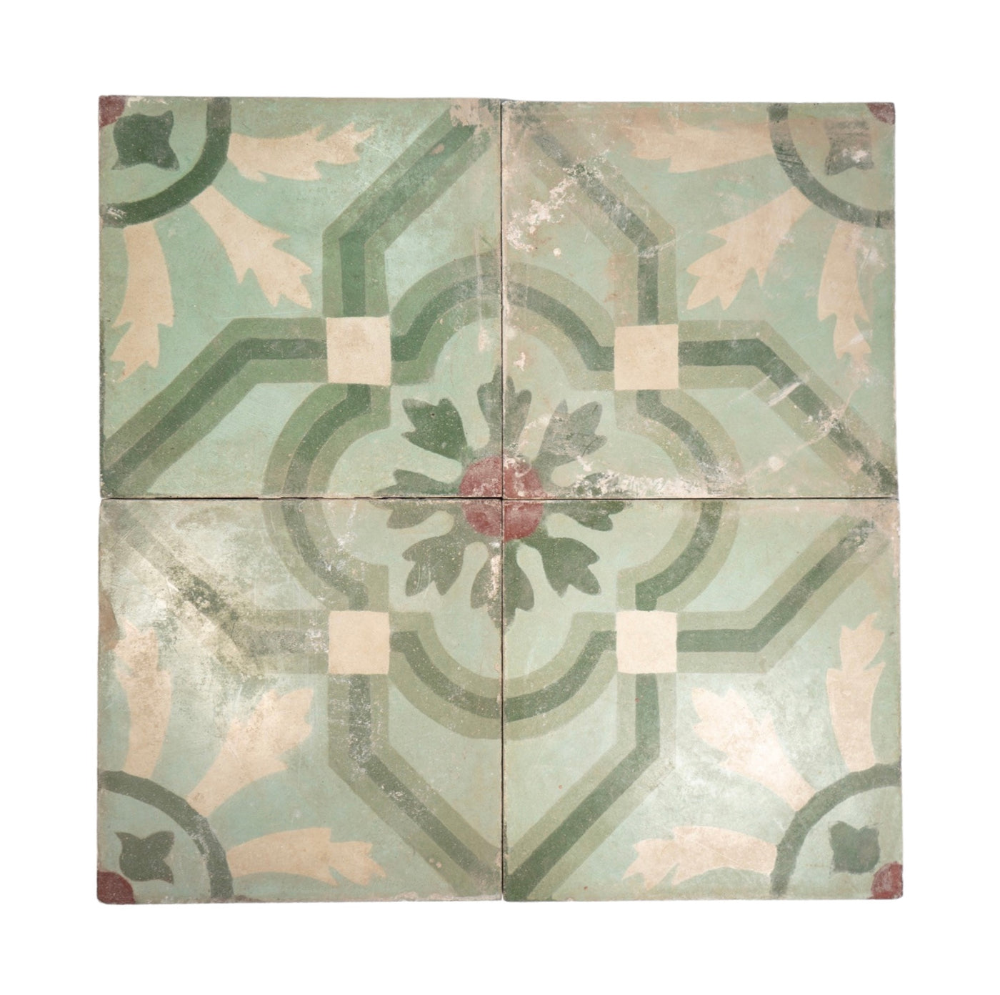 Reclaimed French Encaustic Concrete Tile (ET-UDBJ)