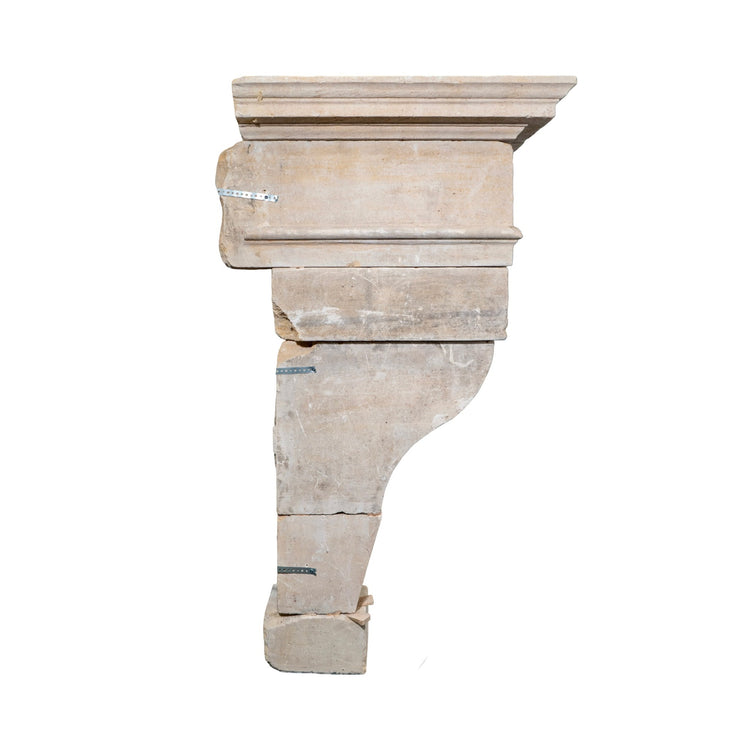 Antique French Limestone Mantel (M-TFGM)
