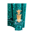 Antique French Malachite Crystal Marble Mantel (MCH1078)