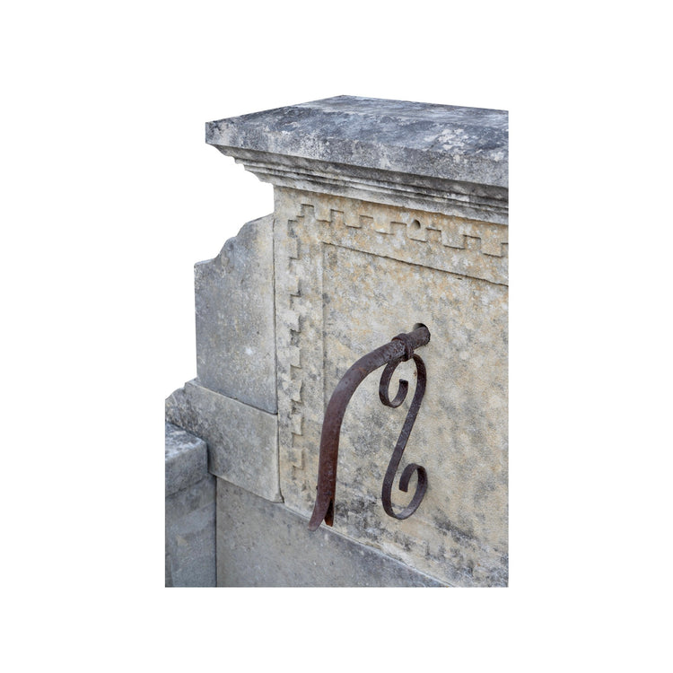 Antique French Limestone Wall Fountain (T-ZLFJ)