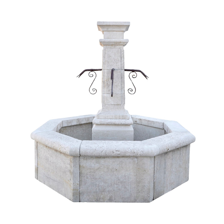 Contemporary French Limestone Central Fountain (FO115)